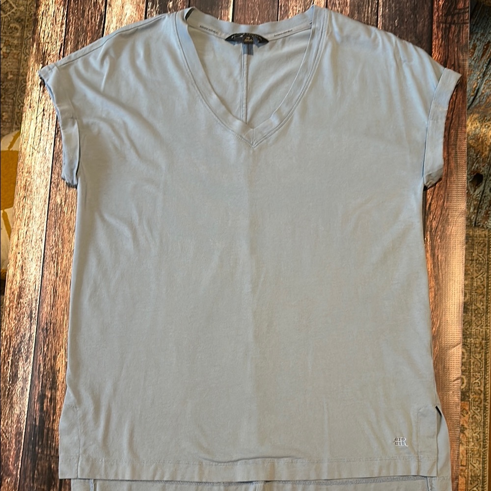 Banana Republic Light Blue Relaxed Short Sleeve T-Shirt